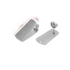Wholesale Stainless Steel Earring Accessories Asymmetrical Exaggerated Plaid Geometric Electroplated