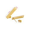 Wholesale Stainless Steel Earring Accessories Asymmetrical Exaggerated Plaid Geometric Electroplated