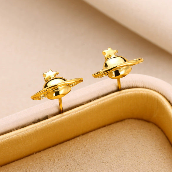Wholesale Stainless Steel Earrings Animal Zodiac Style Electroplated For Women