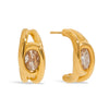 Wholesale Stainless Steel Earrings For Women Geometric Style Electroplated