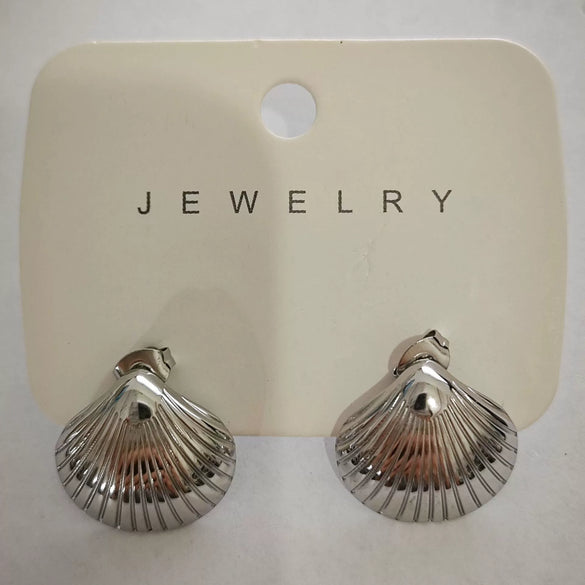 Wholesale Stainless Steel Earrings For Women With Leaf And Geometric Patterns Electroplated Design