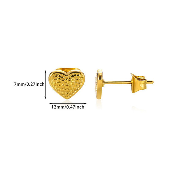 Wholesale Stainless Steel Earrings Goldplated With Heart Moon Starfish Shapes For Women