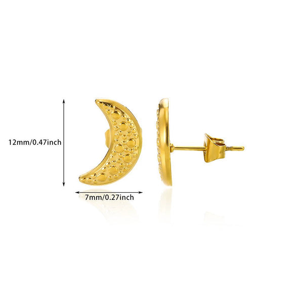 Wholesale Stainless Steel Earrings Goldplated With Heart Moon Starfish Shapes For Women
