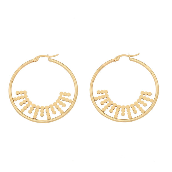Wholesale Stainless Steel Earrings With Heart Shape And Butterfly Design Electroplated Exaggerated And Personalized For Women