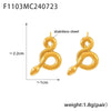 Wholesale Stainless Steel Earrings With Snake And Big Circle Design 18K Gold Plated Vintage And Trendy