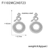 Wholesale Stainless Steel Earrings With Snake And Big Circle Design 18K Gold Plated Vintage And Trendy