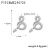 Wholesale Stainless Steel Earrings With Snake And Big Circle Design 18K Gold Plated Vintage And Trendy