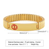 Wholesale Stainless Steel Elastic Medical Logo Geometric Bracelet