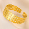 Wholesale Stainless Steel Electroplated Adjustable Open Bracelet For Women Exaggerated Highend And Personality Style