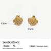 Wholesale Stainless Steel Electroplated Animal And Zodiac Pattern Earrings For Women