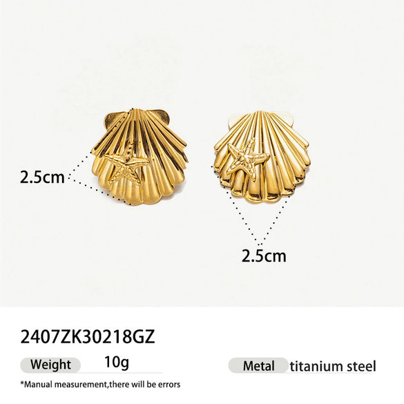 Wholesale Stainless Steel Electroplated Animal And Zodiac Pattern Earrings For Women