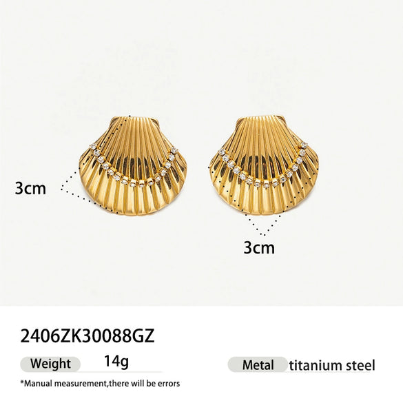 Wholesale Stainless Steel Electroplated Animal And Zodiac Pattern Earrings For Women