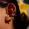 Wholesale Stainless Steel Electroplated Bow And Fivepointed Star Ear Clip Earrings Jewelry Sweet Cool Style