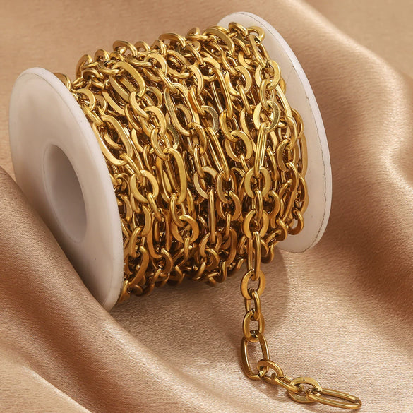 Wholesale Stainless Steel Electroplated Cross Chain Handmade Jewelry Bracelet Necklace