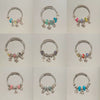 Wholesale Stainless Steel Electroplated Elephant Pendant Panstyle Beaded Bracelet
