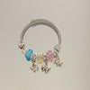 Wholesale Stainless Steel Electroplated Elephant Pendant Panstyle Beaded Bracelet