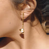Wholesale Stainless Steel Electroplated Flower Earrings For Women