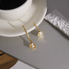 Wholesale Stainless Steel Electroplated Flower Earrings For Women