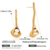 Wholesale Stainless Steel Electroplated Flower Earrings For Women