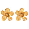 Wholesale Stainless Steel Electroplated Flower Earrings For Women