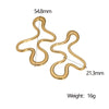 Wholesale Stainless Steel Electroplated Geometric Asymmetrical Earrings For Women
