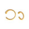 Wholesale Stainless Steel Electroplated Geometric Ear Clip Earrings
