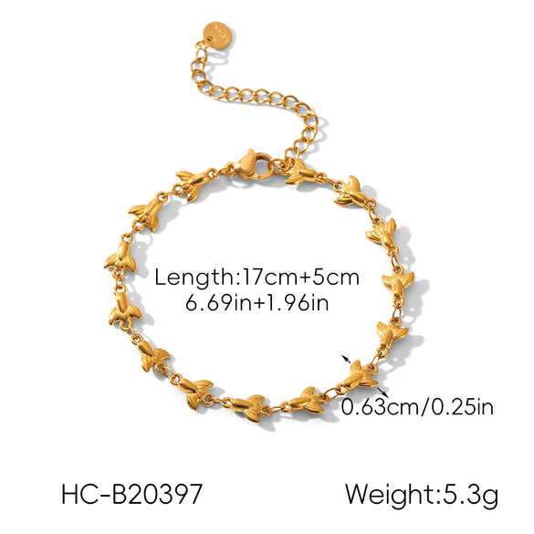 Wholesale Stainless Steel Electroplated Geometric Heartshaped Zircon Bracelet And Ring Jewelry