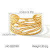 Wholesale Stainless Steel Electroplated Geometric Heartshaped Zircon Bracelet And Ring Jewelry