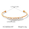 Wholesale Stainless Steel Electroplated Geometric Ins Style Bracelet Jewelry Accessories