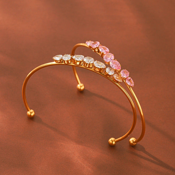 Wholesale Stainless Steel Electroplated Geometric Ins Style Bracelet Jewelry Accessories