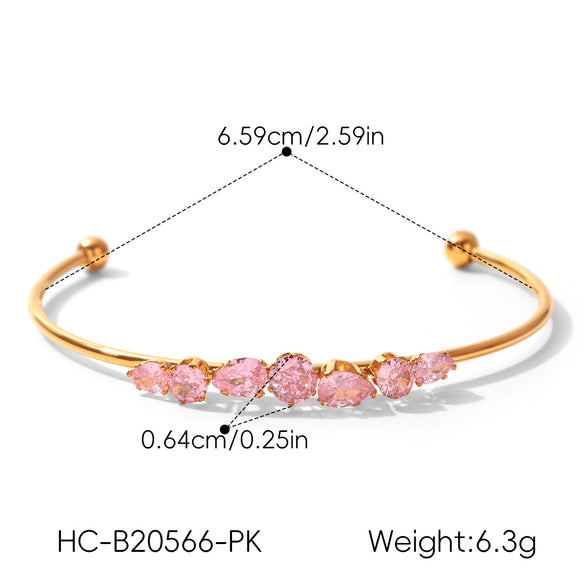 Wholesale Stainless Steel Electroplated Geometric Ins Style Bracelet Jewelry Accessories