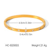 Wholesale Stainless Steel Electroplated Geometric Ins Style Bracelets With Zircon