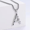 Wholesale Stainless Steel Electroplated Geometric Light Luxury Crown And English Letters Clavicle Necklace