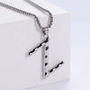 Wholesale Stainless Steel Electroplated Geometric Light Luxury Crown And English Letters Clavicle Necklace