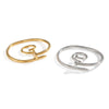 Wholesale Stainless Steel Electroplated Geometric Nailshaped Bracelet And Ring Set For Women