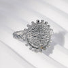Wholesale Stainless Steel Electroplated Geometric Open Ring For Women
