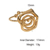 Wholesale Stainless Steel Electroplated Geometric Open Ring Hand Jewelry For Women