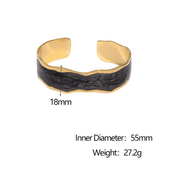 Wholesale Stainless Steel Electroplated Geometric Simple Bracelet For Women