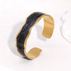 Wholesale Stainless Steel Electroplated Geometric Simple Bracelet For Women