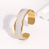 Wholesale Stainless Steel Electroplated Geometric Simple Bracelet For Women