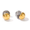 Wholesale Stainless Steel Electroplated Geometric Women's Earrings In Normcore And Ins Style