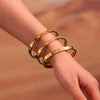 Wholesale 316L Stainless Steel Electroplated Geometric Zircon Buckle Bracelet For Men And Women