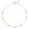 Wholesale Stainless Steel Electroplated Gold Round Beads Geometric Ins Style Necklace For Women