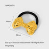 Wholesale Stainless Steel Electroplated Hair Ring And Love Bow Horsetail Hair Rope For Women