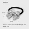 Wholesale Stainless Steel Electroplated Hair Ring And Love Bow Horsetail Hair Rope For Women