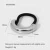 Wholesale Stainless Steel Electroplated Hair Ring And Love Bow Horsetail Hair Rope For Women
