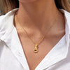 Wholesale Stainless Steel Electroplated Handshaped Pendant Necklace For Women