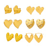 Wholesale 316L Stainless Steel Electroplated Heart Geometric Style Women's Earrings