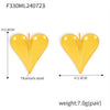 Wholesale 316L Stainless Steel Electroplated Heart Geometric Style Women's Earrings