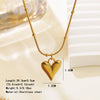 Wholesale Stainless Steel Electroplated Heart Water Drop Bell Shaped Women's Jewelry Set With Snake Bone Chain Necklace And Earrings